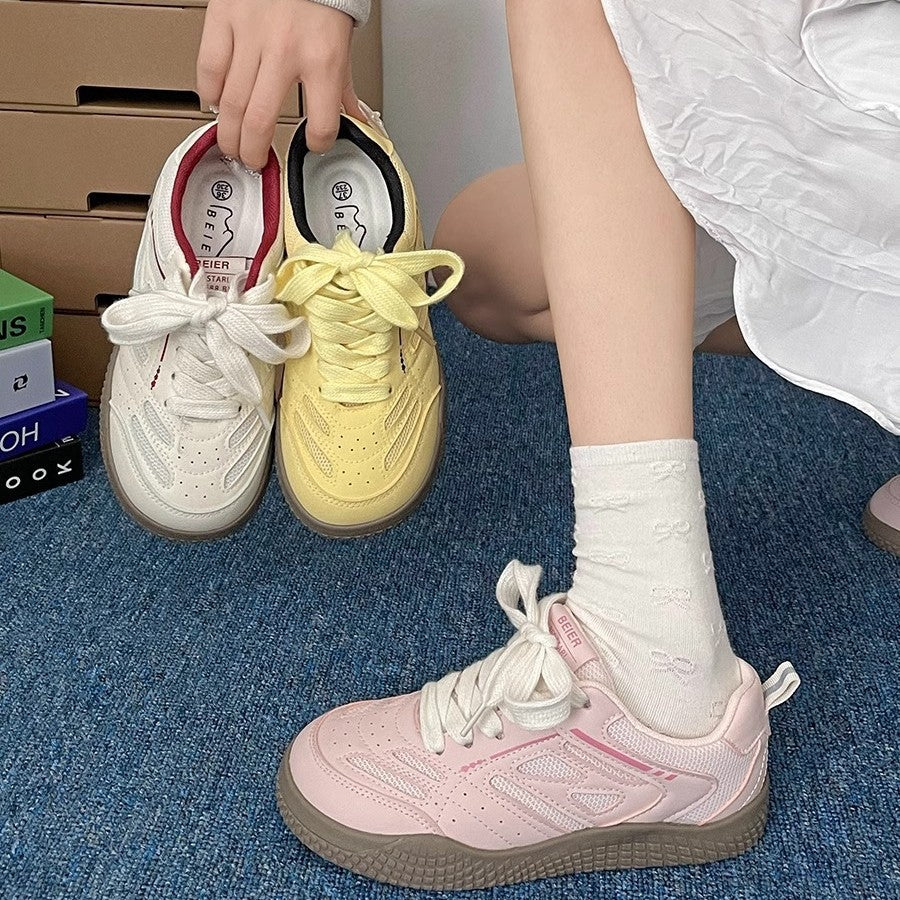 Damen Sportliche Sneaker mit atmungsaktiver Netzstruktur und rutschfester Sohle R&B