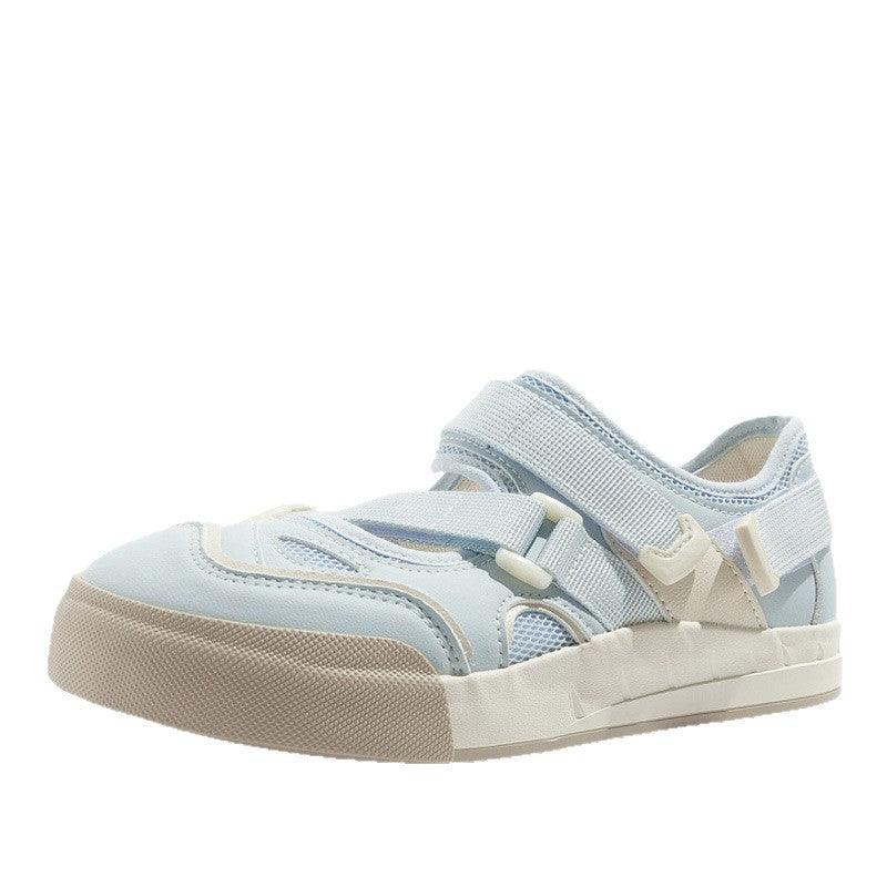 Damen Sneakers mit praktischem Klettverschluss und atmungsaktiver Oberflächenstruktur R&B