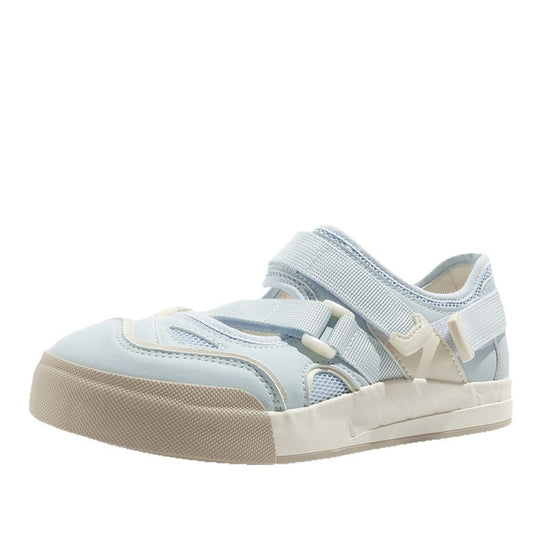 Damen Sneakers mit praktischem Klettverschluss und atmungsaktiver Oberflächenstruktur R&B