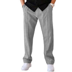 Herren elegante Freizeithose mit lockerer Passform und praktischen Seitentaschen R&B