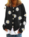 Damen modischer Blumensweater R&B