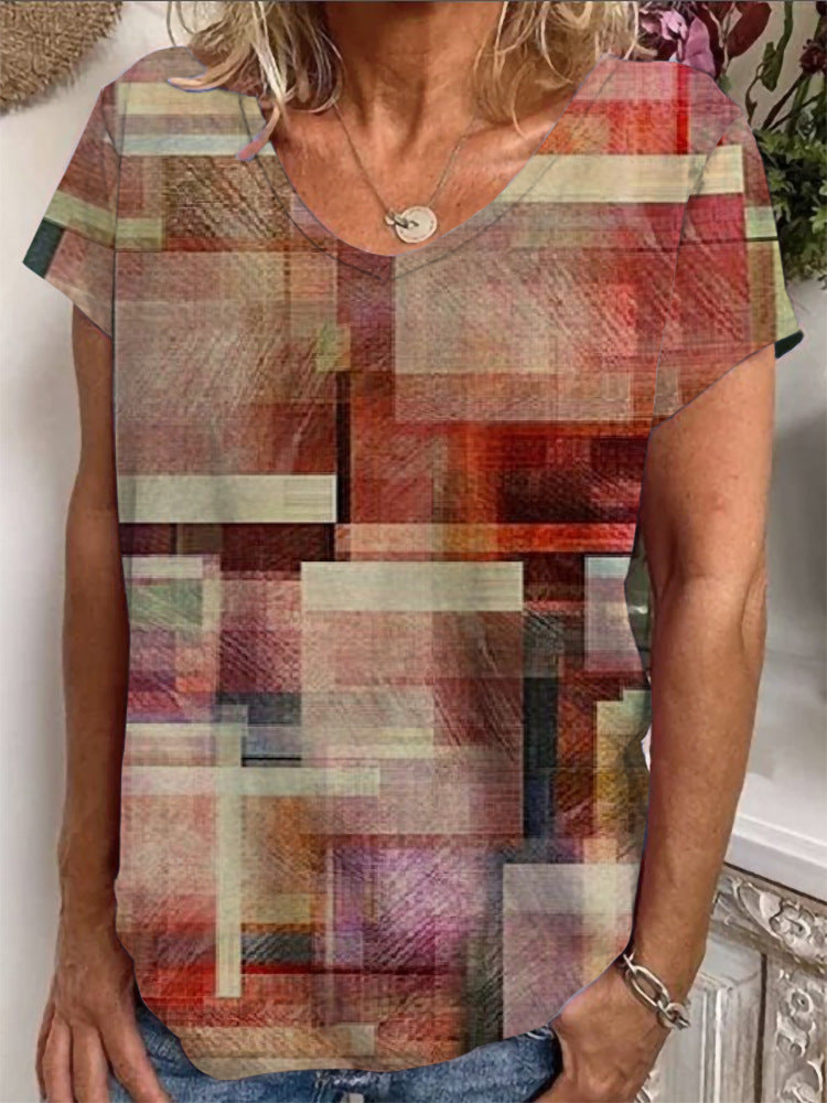 Damen Lockere Bluse mit buntem Paisleymuster R&B