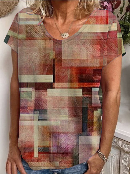 Damen Lockere Bluse mit buntem Paisleymuster R&B