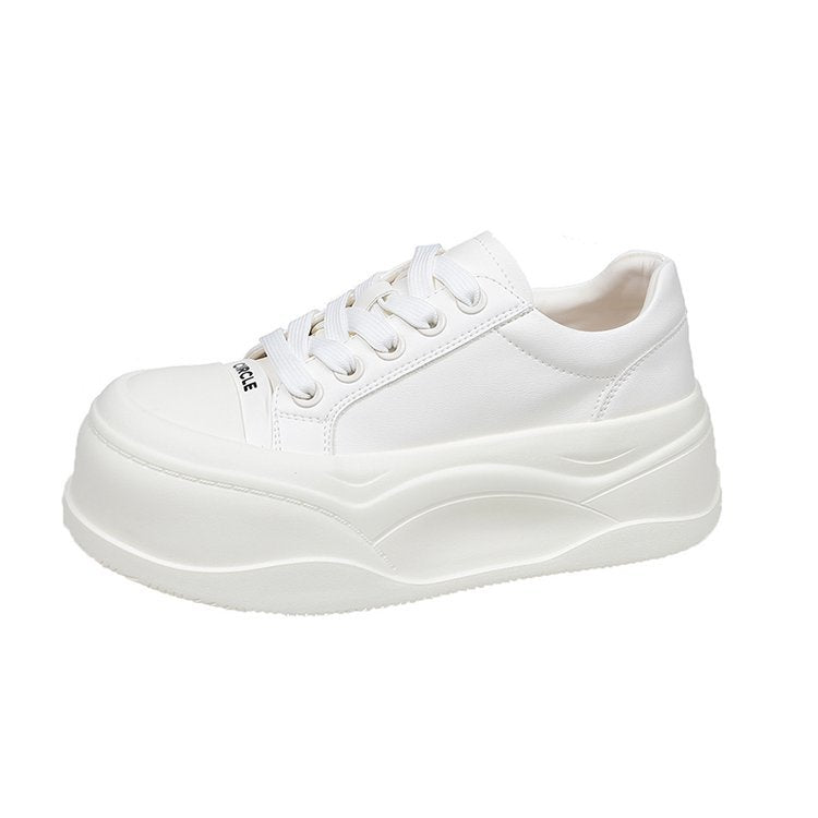 Damen modische Sneakers mit hoher Plateau-Sohle und atmungsaktiver Oberfläche R&B