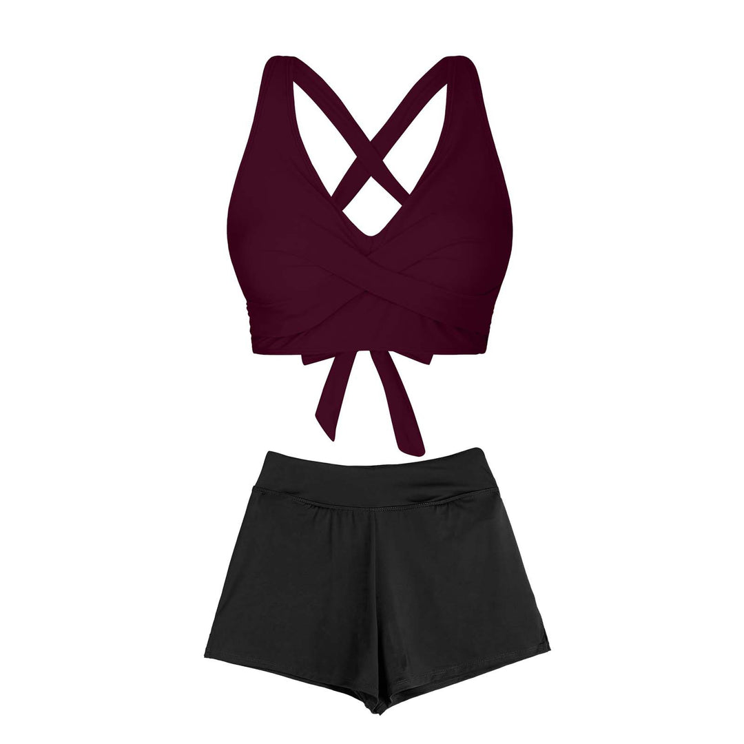 Damen Zweiteiliger Badeanzug mit floralem Design R&B