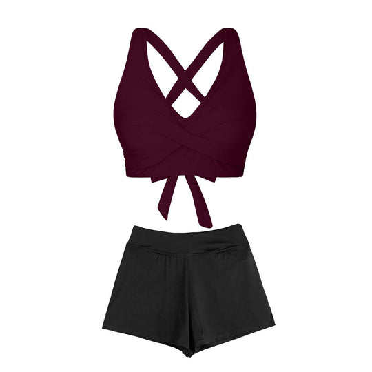 Damen Zweiteiliger Badeanzug mit floralem Design R&B