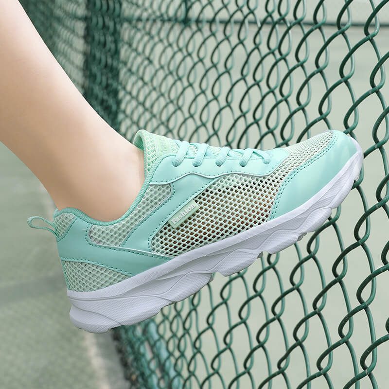 Damen Sportliche Sneakers mit atmungsaktivem Mesh-Obermaterial und flexiblem Fußbett R&B