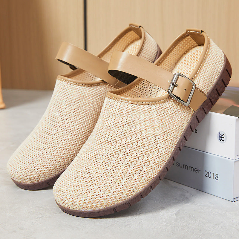 Damen Atmungsaktive Clogs mit verstellbarem Riemen
