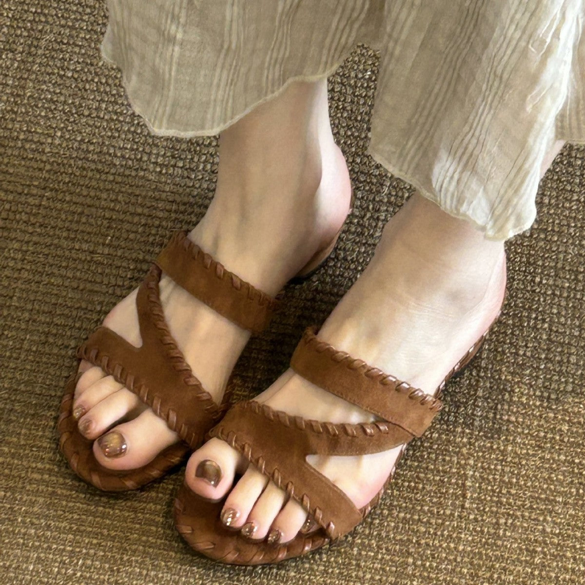 Damen Tra spezielle Sandalen mit geflochtenem Riemendesign R&B