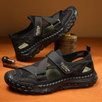 Herren Atmungsaktive Sport-Sandalen mit verstellbarem Riemensystem R&B