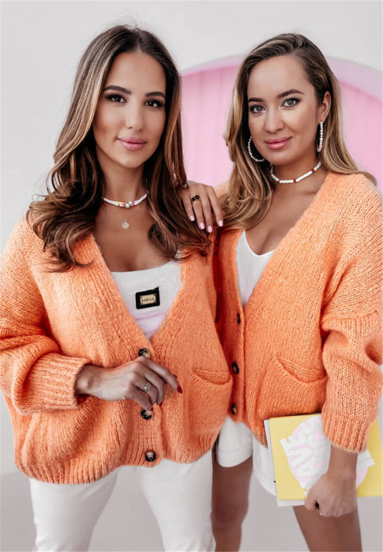 Damen lässiger Strickjacke R&B
