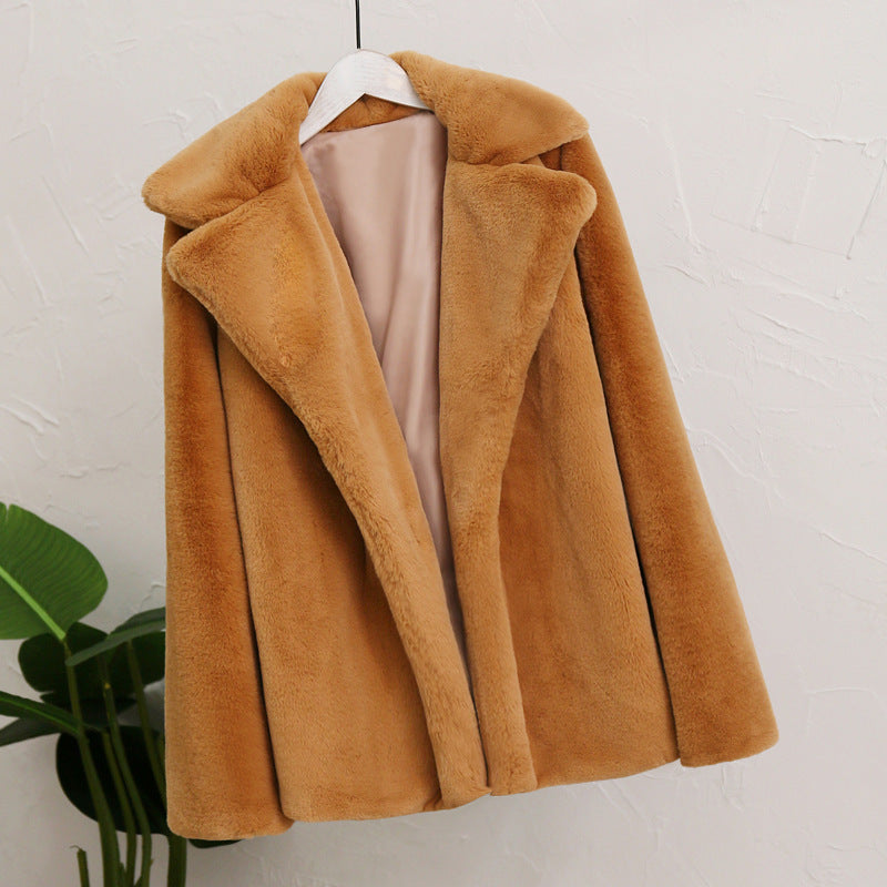 Damen Flauscher Mantel R&B