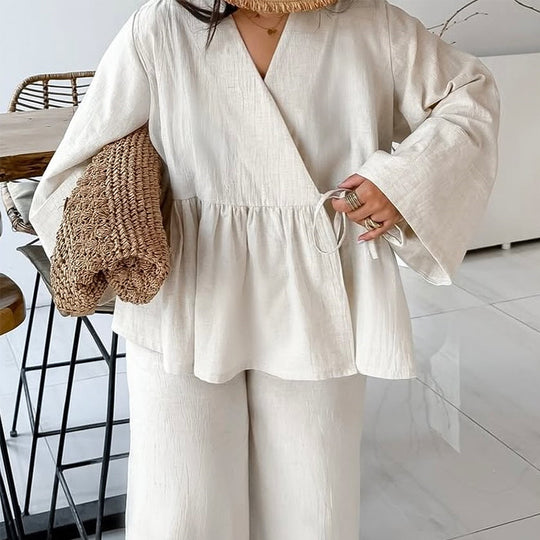 Damen Leichtes Loungewear-Set mit lockerer Passform R&B