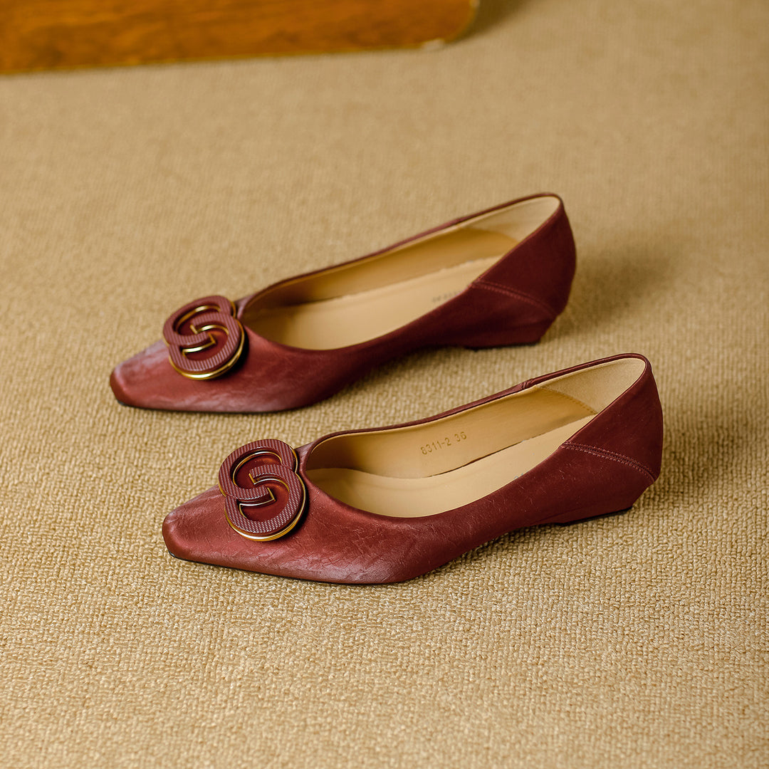 Damen Elegante Ballerinas mit luxuriösem Schmuckdetail R&B