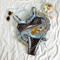 Damen-Bikini-Set mit R&Brnen Punkten und verstellbaren Trägern R&B