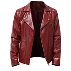 Herren Bikerjacke aus hochwertigem Kunstleder
