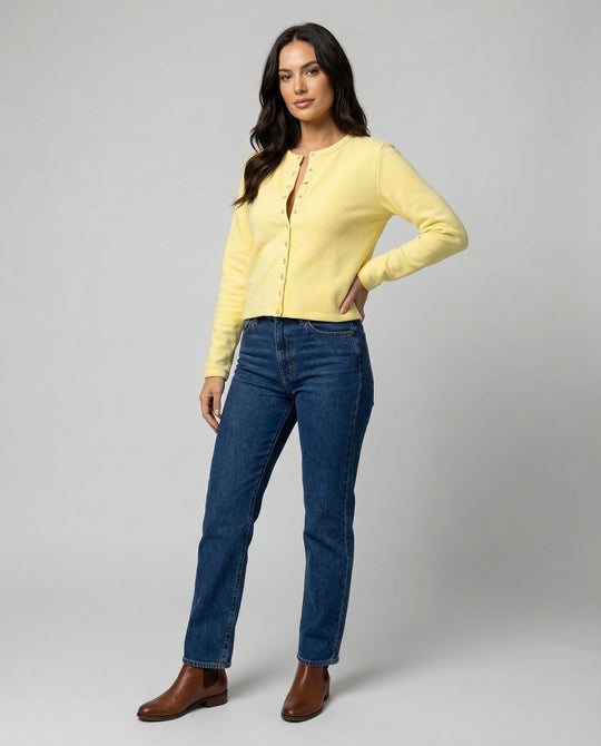 Damen Langarmshirt mit Druckknöpfen