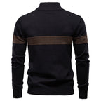 Herren Pullover mit Stehkragen und Reißverschluss