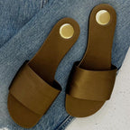 Damen Zehentrenner-Sandalen mit modernem Leopardenmuster und rutschfester Sohle R&B
