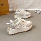 Damen Bequeme Sneakers mit modischer Plateau-Sohle R&B