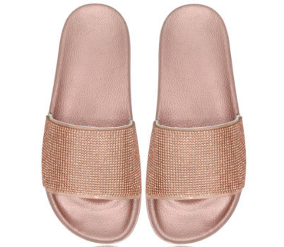 Damen Komfortable Freizeit-Sandalen mit funkelndem Riemen R&B