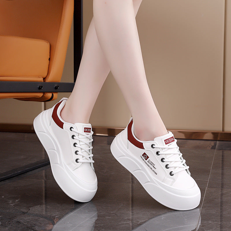 Damen modische Sneakers mit komfortablem Plateau und atmungsaktiver Sohle R&B