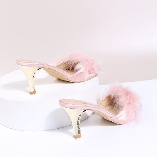 Damen Flausche Pumps mit elegantem Absatz R&B
