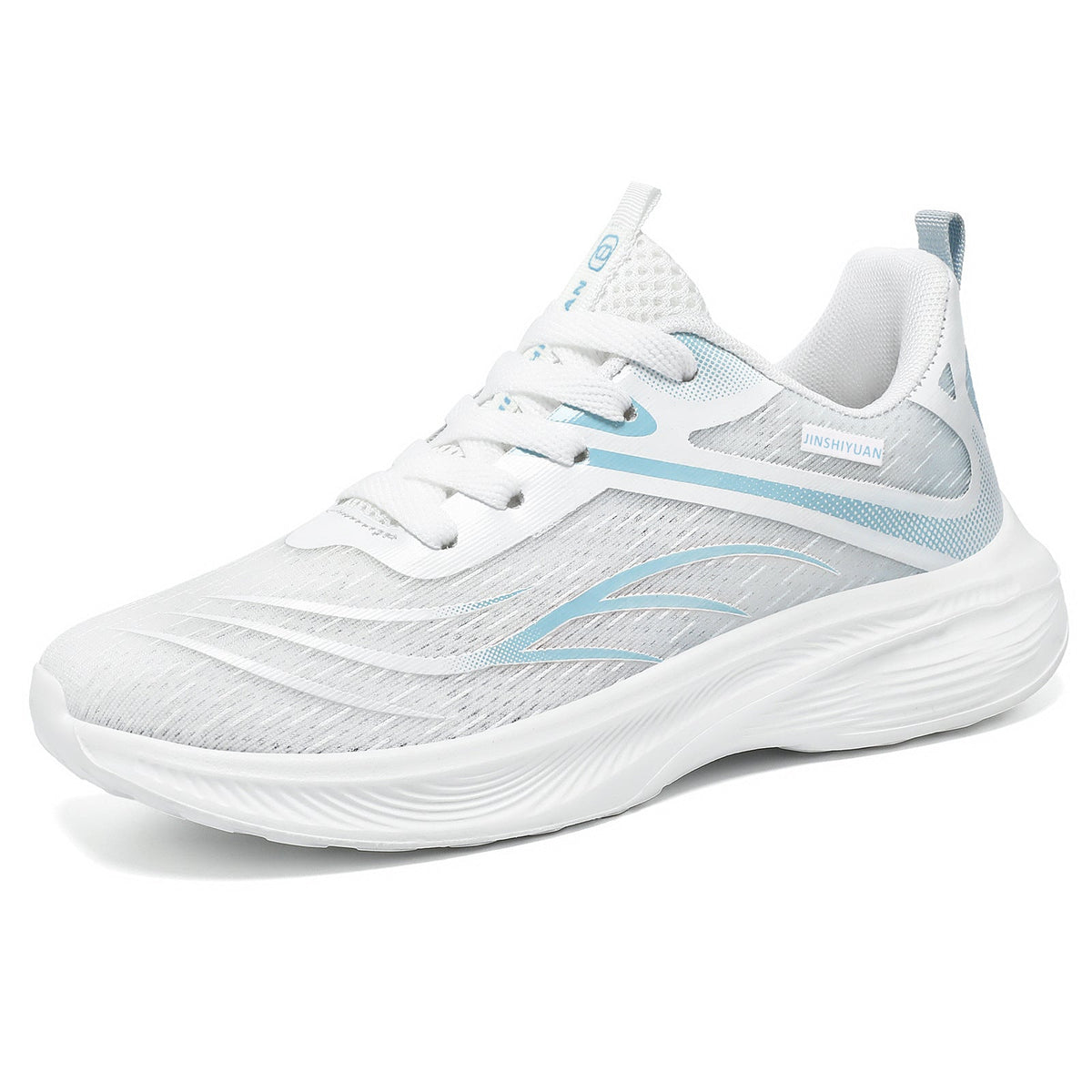 Damen nan atmungsaktiver Lightweight-Laufschuh mit dämpfender Wellen-EVA-Sohle und nahtlosem Mesh-Obermaterial R&B