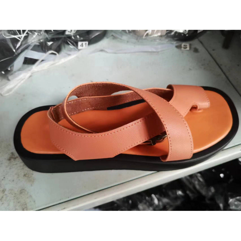 Damen Bequeme Riemchen-Sandalen mit ergonomischer Fußbett und flexiblem Riemendesign R&B