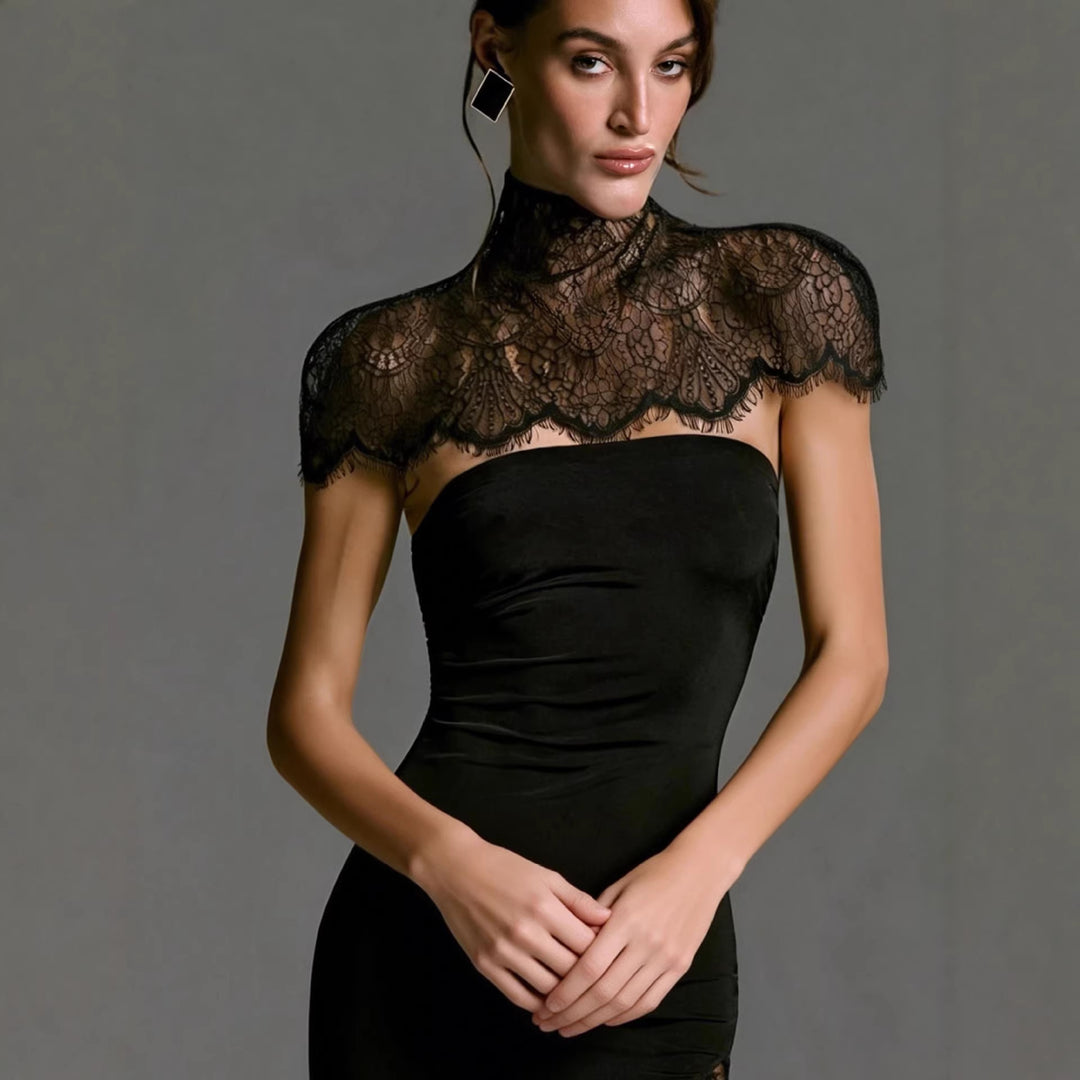 Damen Elegantes Hochzeitskleid mit Spitze und figurbetontem Schnitt R&B
