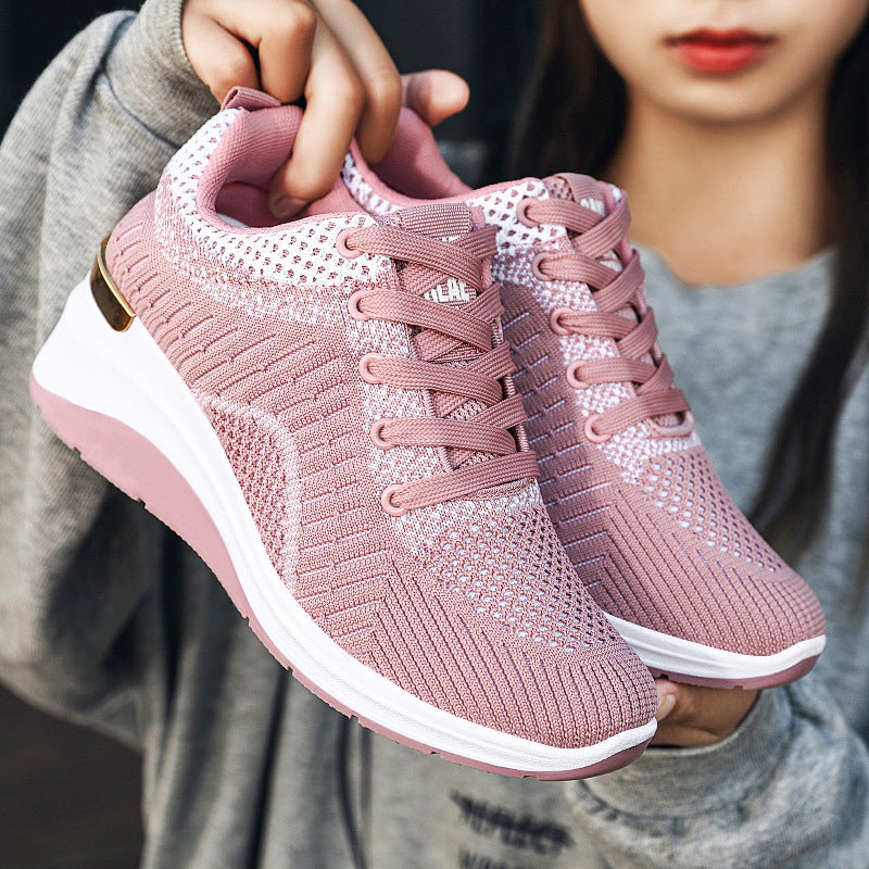 Damen Sportliche und atmungsaktive Knit Sneakers mit rutschfester Sohle R&B