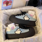Damen Verspielte Sneakers mit einzigartigem Design und dicker Sohle