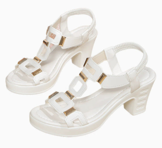 Damen Sportliche Sandalen mit elastischem Riemendesign und ergonomischer Sohle R&B