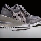 Damen Sportliche Sneaker mit atmungsaktivem Mesh-Einsatz R&B