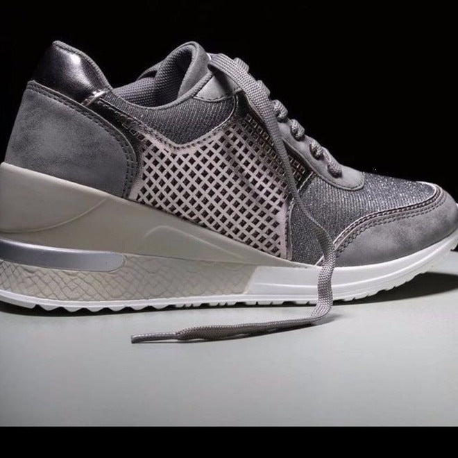 Damen Sportliche Sneaker mit atmungsaktivem Mesh-Einsatz R&B