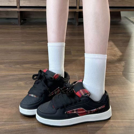 Damen sportliche Sneakers mit gepolsterter Innensohle und elastischem Schnürsystem R&B