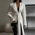 Damen eleganter Blazer mit Taillengürtel R&B