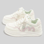 Damen Sportliche Sneakers mit verspieltem Katzenmotiv und weichem Innenfutter
