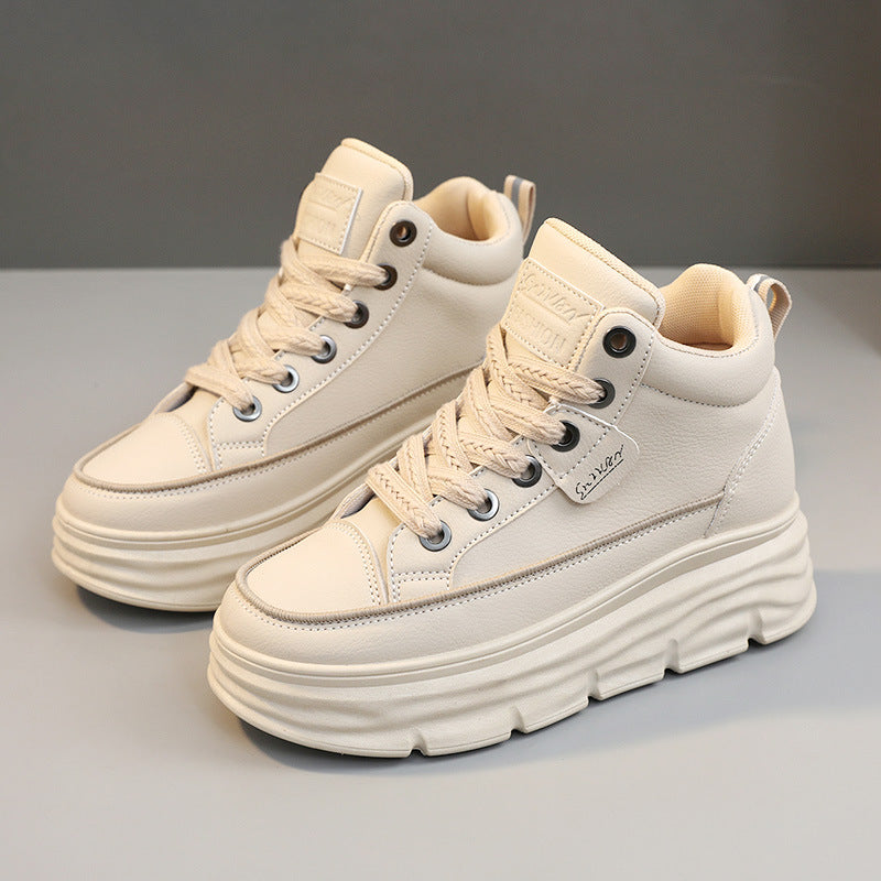 Damen sportliche High-Top Sneakers mit dämpfendem Sohlenprofil R&B