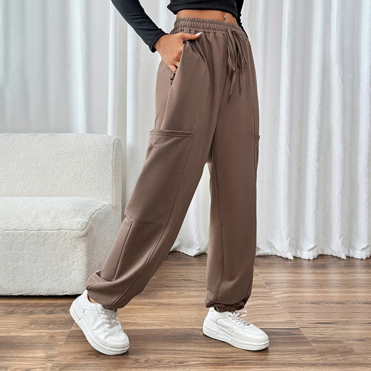 Damen Hochwertige Freizeithose mit elastischem Bund und praktischen Seitentaschen R&B