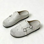 Damen elegante Clogs mit modischem Schnallen-Design R&B