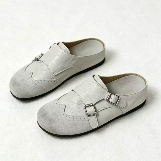 Damen elegante Clogs mit modischem Schnallen-Design R&B
