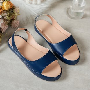 Damen Plateausandalen mit verstellbarem Riemen R&B