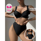 Damen Bikini-Set mit eleganten Wellenspitzen R&B