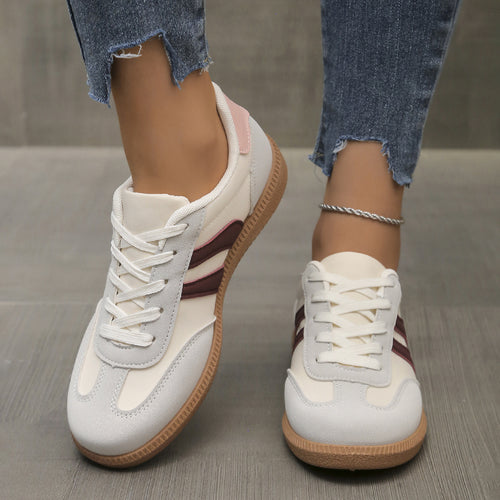 Damen Sportliche Retro Sneakers mit gepolstertem Innenfutter und rutschfester Sohle R&B