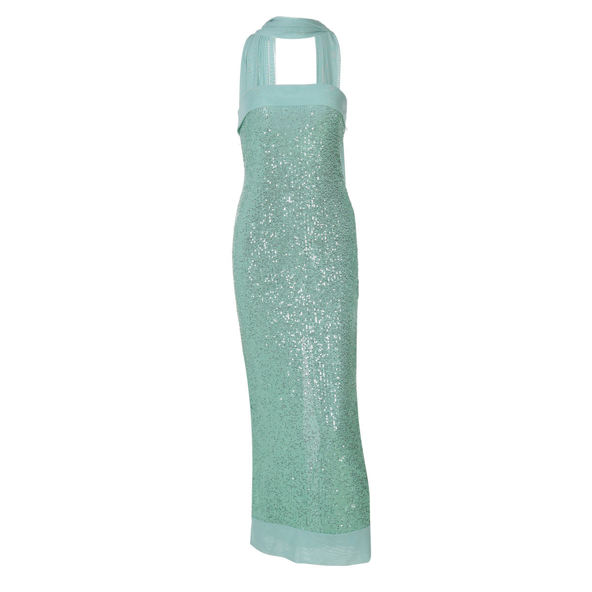 Damen Glamouröses Abendkleid mit schimmernden Pailletten und figurbetonter Silhouette R&B