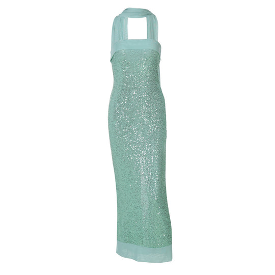 Damen Glamouröses Abendkleid mit schimmernden Pailletten und figurbetonter Silhouette R&B