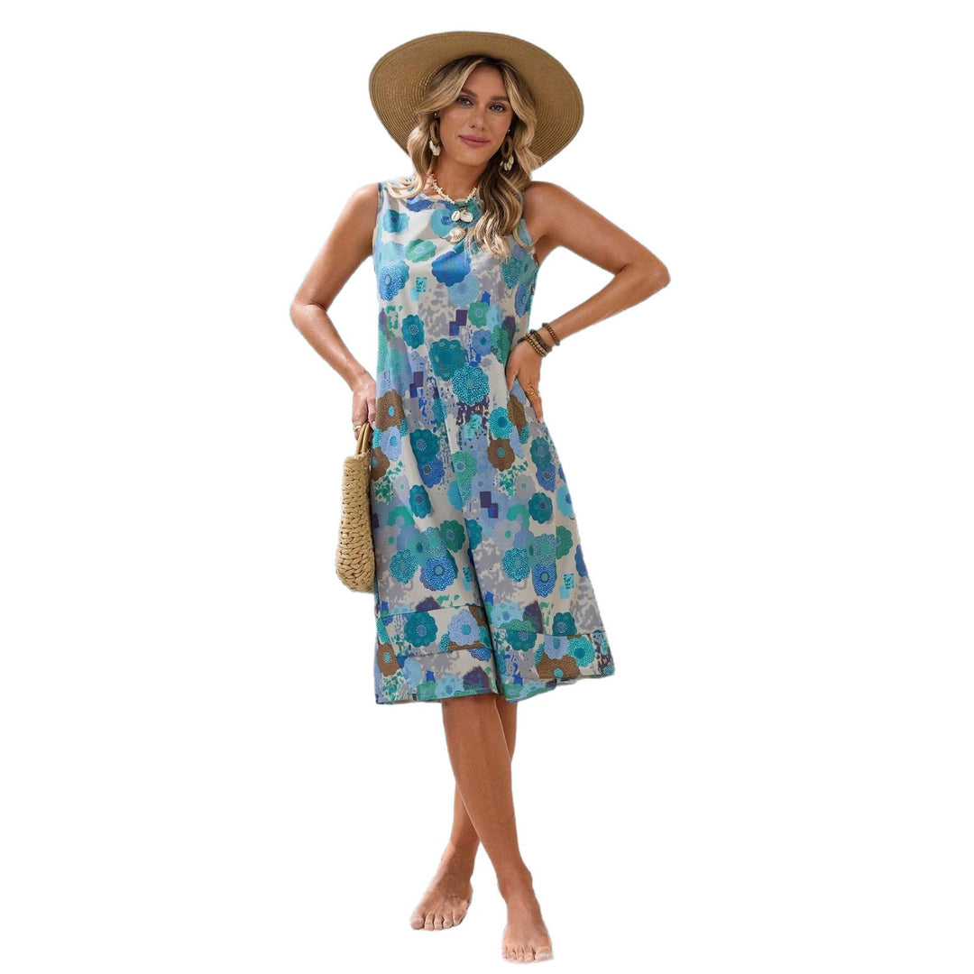 Damen Sommerliches Strandkleid mit floralem Muster und lockerer Passform R&B