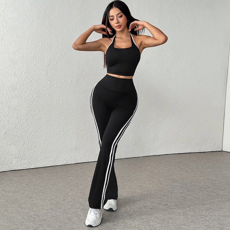 Damen Sportliches Zweiteiliges Set aus atmungsaktiven Materialien und figurbetontem Schnitt R&B