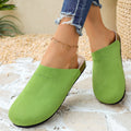 Damen Bequeme Clogs aus weichem Wildleder mit anatomisch geformtem Fußbett EB